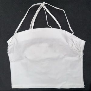 NWOT H&M White Crop Top